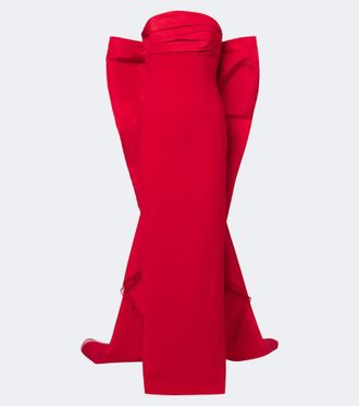 Carolina Herrera Vestido bustier de fiesta con lazo
