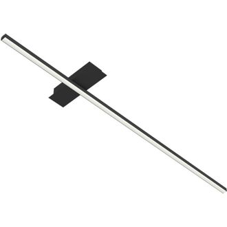 Lumicom Splint 1X Plafoniera, strip led, 17W/m, 4000K, metallo, nero opaco, L100cm - Lumicom