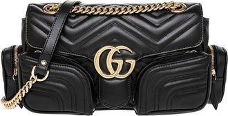 Gucci Gg Marmont Large Leather Shoulder Bag