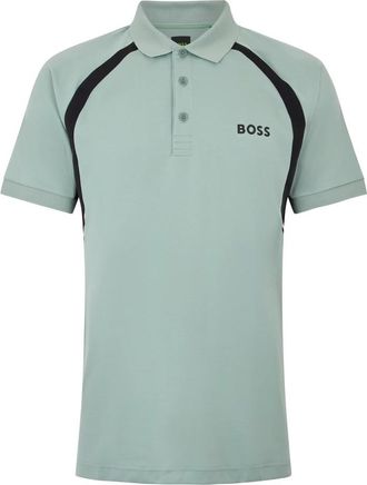 HUGO BOSS Active Polo - Heren - Polos - Grijs - XL - Polyester - Tops