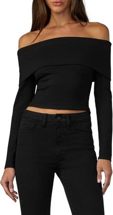 Joe's The Olive Off the Shoulder Long Sleeve Top in Black at Nordstrom, Size X-Small