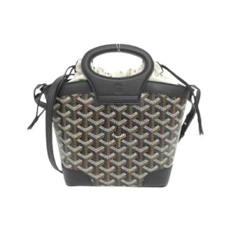 Goyard Pre-owned Beluga Mini Coated Canvas Shoulder Bag - Dames - Pre-owned - Zwart - Maat: ONE Size Leer