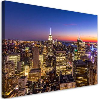 Feeby Impresi&oacute;n De Imagen, Nueva York Vista Del Horizonte, 100x70