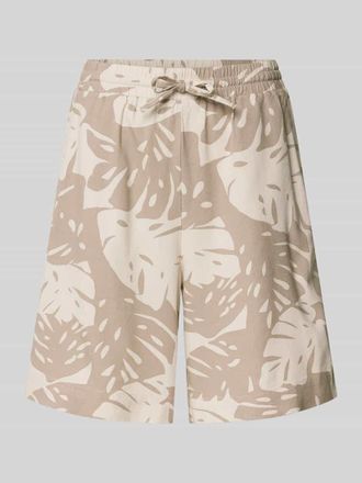 Freequent Relaxed Fit Bermudas aus Viskose-Leinen-Mix Modell Lavisco in Taupe, Gr&ouml;&szlig;e XS