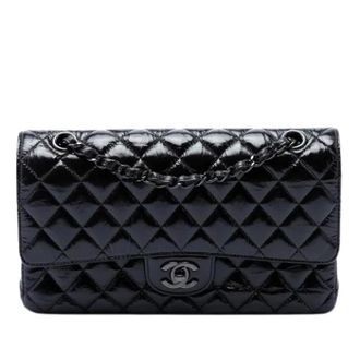 Chanel Pre-owned Double Flap Shoulder Bag - Dames - Pre-owned - Zwart - Maat: ONE Size Leer