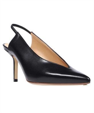 Francesco Russo Leather Slingback Pumps