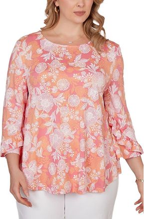 Ruby Rd. Puff Print Top in Cotton Candy Multi at Nordstrom Rack, Size 3 X