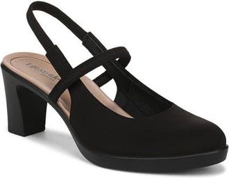Life Stride Evoke Slingback Mary Jane Platform Pump in Black at Nordstrom, Size 8.5