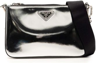 Prada Pre-owned Prada Brushed Leather Re Edition Zip Messenger Bag Ladies BUF450LFJN6J85OS
