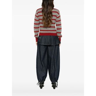 Guest In Residence Collegiate Sweater - Red
