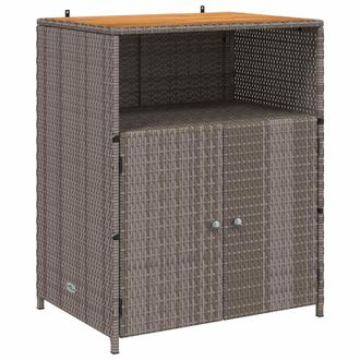 vidaXL Armario Con Puerta Gris 70 X 50 X 87 Cm Poli&eacute;ster Y Ratten Roly Vidaxl