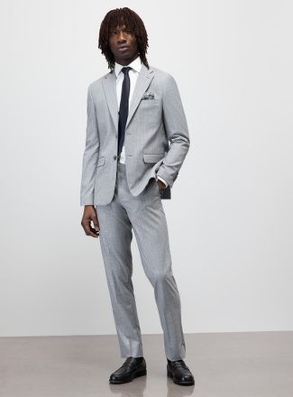 Soul of London Mens Prince of Wales suit Slim fit