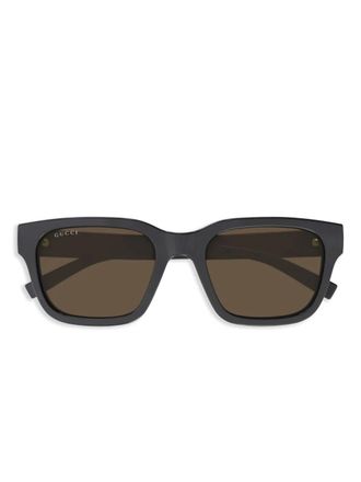Gucci Signature Web detailing sunglasses - Black