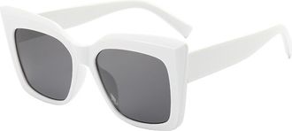 Generic Outdoor Mens Vacation Sunglasses Large Frame Sports Women Commuter Sun Glasses(White)