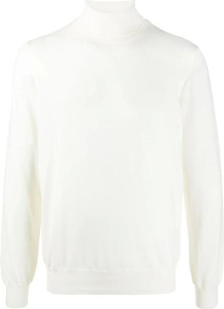 La Fileria Truien & Vesten, Heren, Wit, 4Xl, Wol, Roll Neck Sweater