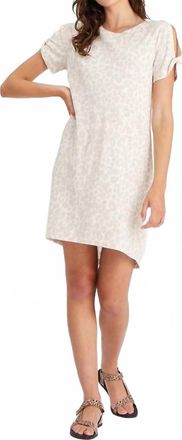 Sanctuary So Twisted T-Shirt Dress In Bare Leo