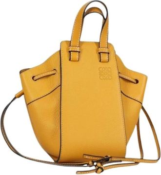 Loewe Pre-owned Bucket Bags, female, Yellow, Size: ONE SIZE Pre-owned Leather handbags
