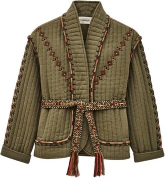 BA&SH Cocoon Quilted Embroidered Jacket