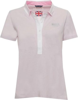 Husky Polo Shirts, female, Pink, 2XL, Classic Short Sleeve Cotton Polo Shirt