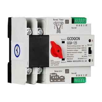 OEM Interruptor De Transferencia Autom&aacute;tica De Doble Alimentaci&oacute;n 2p100a, Interruptor Ats De Milisegundos Aislado De Nivel Pc, Montaje En Riel