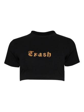 VETEMENTS embroidered t-shirt - Black