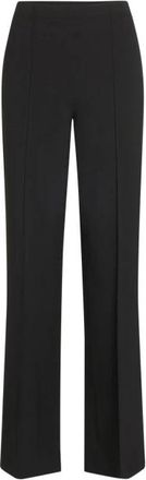 Mads Norgaard Brede broek - Dames - Wijde Broeken - Zwart - L - Polyester - Broeken