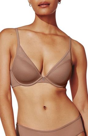 Thirdlove 24/7 Classic Uplift Plunge Underwire Bra in Mocha at Nordstrom, Size 32B1