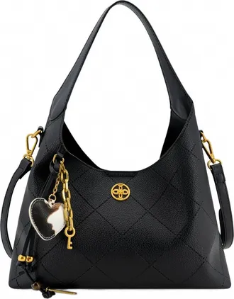 Like Dreams Womens Sadie Western Charm Shoulder Bag In Black
