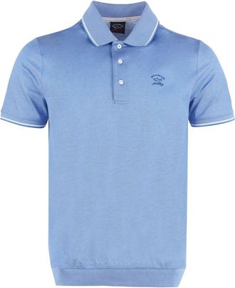 Paul & Shark Katoenen poloshirt - Blauw
