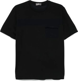 Herno T-shirt con logo goffrato - Nero