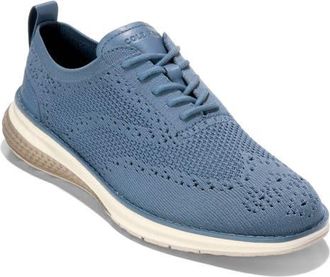 Cole Haan Original Grand Energyweave Stitchlite Oxford in China Blue /Lt Sesame /Ivory at Nordstrom, Size 11.5