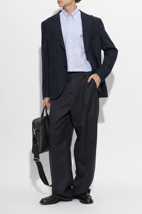 Etro Shirt With Stripe Pattern, Mens, Blue