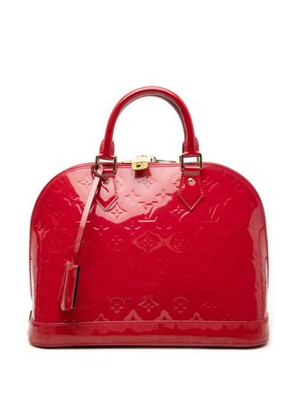 Louis Vuitton 2013 Monogram Vernis Alma PM handbag - women - Leather - One Size - Red