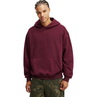 Cotton On Box Fit Hoodie in Velvet Plum at Nordstrom, Size Xx-Large
