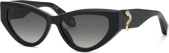 Roberto Cavalli Src 184 Zonnebril - Dames - Zonnebrillen - Zwart - 55 MM - Accessoires