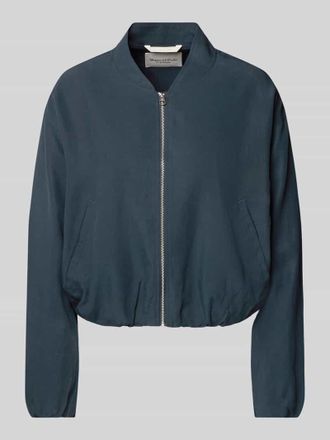 Marc O'Polo Regular Fit Blouson aus Lyocell-Leinen-Mix in Marine, Gr&ouml;&szlig;e 42