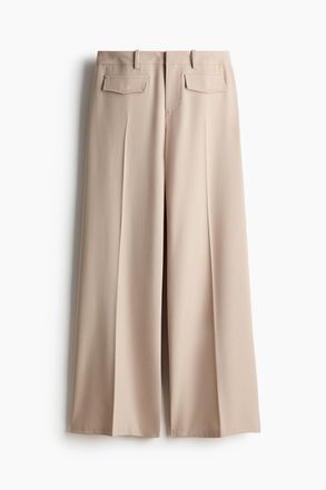 H&M Elegante Hose - Hellbeige