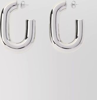 Paco Rabanne brass xl link earrings