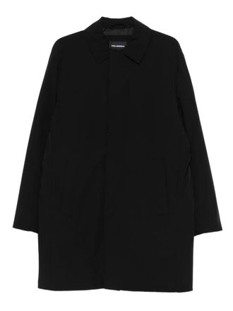 Karl Lagerfeld sid-pocket coat - Black