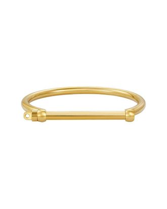 Adornia Adornia 14K Plated Screw Cuff Bracelet