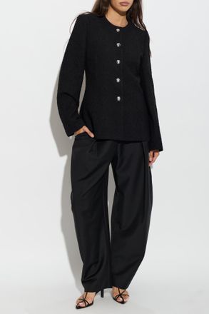R&oacute;he Wool Blazer, Womens, Black