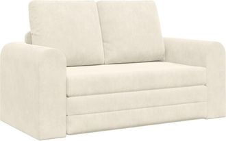 vidaXL Sofa Bed Cream 148 x 71 x 83 cm Velvet vidaXL