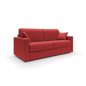 Divani.Store Chris Sof&aacute; Cama Convertible En Tejido Impermeable 206 Cm (mat. 160x197) Rojo