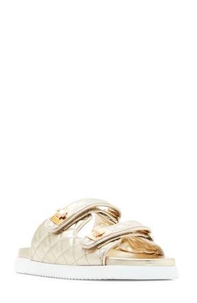 Steve Madden Schmona Slide Sandal in Gold at Nordstrom Rack, Size 5.5