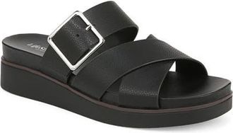 Life Stride Getaway Platform Slide Sandal in Black at Nordstrom, Size 5.5