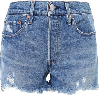 Levi's Dames, Korte broeken, Blauw, Maat: W27 Denim