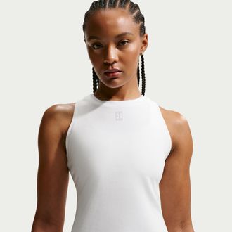 Nike Womens Court Advantage Dri-FIT Tennis Tank Top in White | FZ6657-100