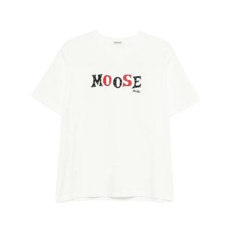 Bode T-Shirts, male, White, Size: XL Crew Neck Short Sleeve T-Shirt