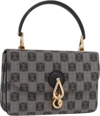 Loewe Pre-owned Hand Bag - Dames - Vintage Handtas - Grijs - ONE Size - Leer - Vintage