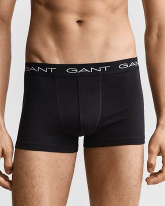 GANT Men 3-Pack Trunks (XXXL) BLACK